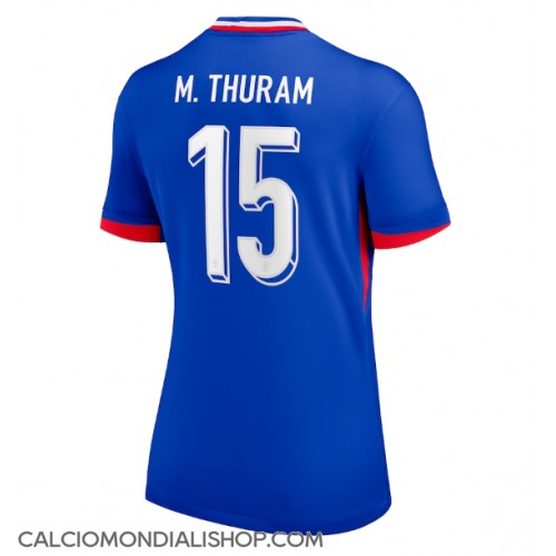 Maglie da calcio Francia Marcus Thuram #15 Prima Maglia Femminile Europei 2024 Manica Corta